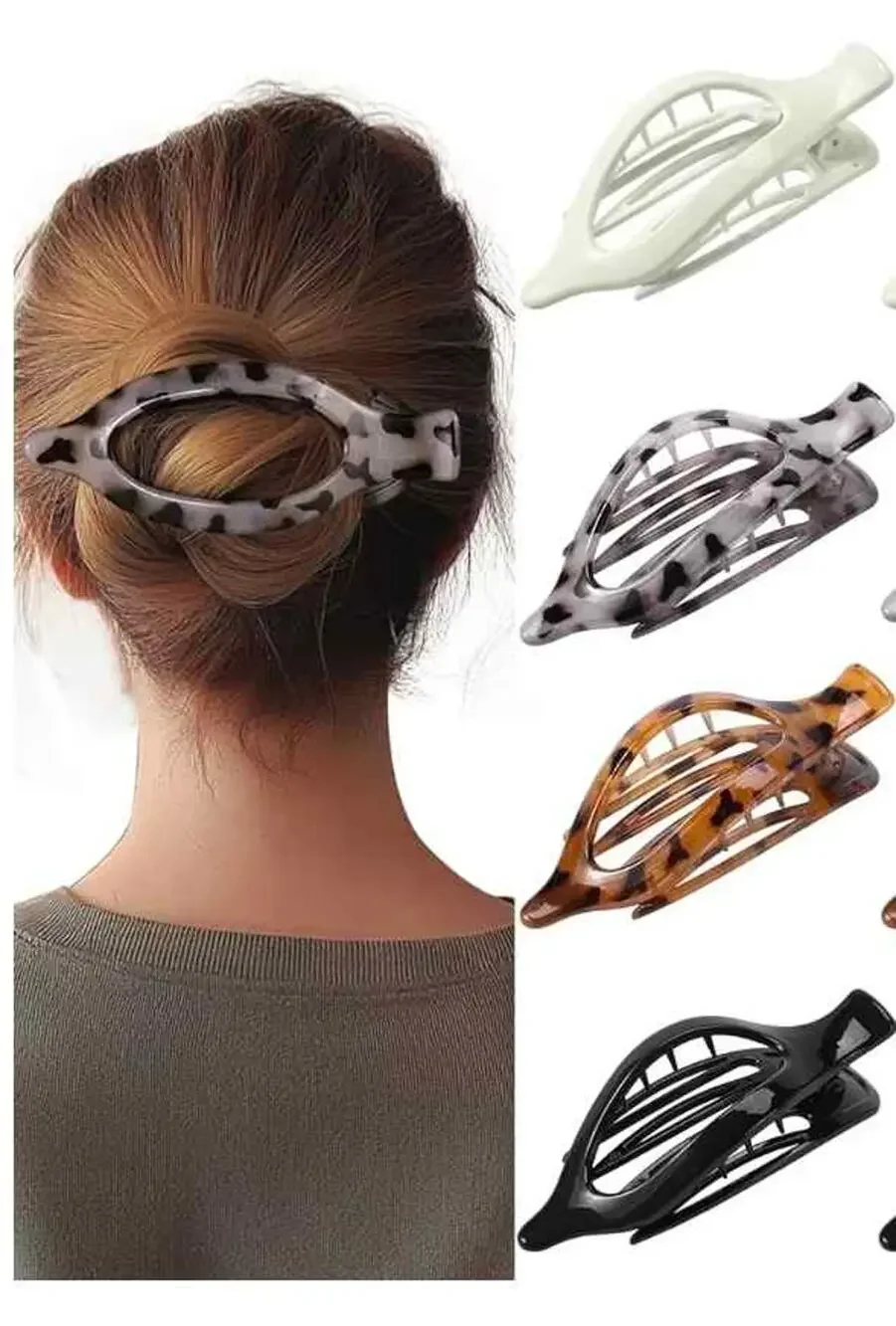Set of 4 Large Hair Claw Clips